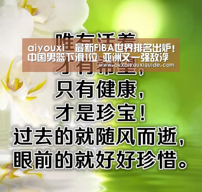 aiyouxi_
最新FIBA世界排名出炉!中国男篮下滑1位 亚洲又一强敌浮出水面(图4) 爱游戏体育官网